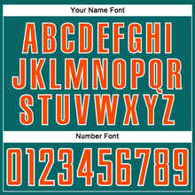 Загрузить изображение в средство просмотра галереи, Custom Teal Orange-White Abstract Line Sports Sublimation Soccer Uniform Jersey