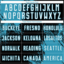 Laden Sie das Bild in den Galerie-Viewer, Custom Black White-Panther Blue Abstract Brush Stroke Sports Sublimation Soccer Uniform Jersey