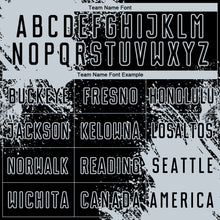 Загрузить изображение в средство просмотра галереи, Custom Black Silver Abstract Brush Stroke Sports Sublimation Soccer Uniform Jersey