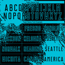 Laden Sie das Bild in den Galerie-Viewer, Custom Black Lakes Blue Abstract Brush Stroke Sports Sublimation Soccer Uniform Jersey