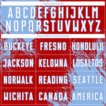 Load image into Gallery viewer, Custom Red White-Light Blue Abstract Brush Stroke Sports Sublimation Soccer Uniform Jersey