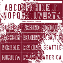 Загрузить изображение в средство просмотра галереи, Custom Crimson White Abstract Brush Stroke Sports Sublimation Soccer Uniform Jersey