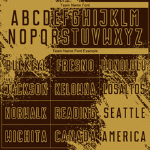 Load image into Gallery viewer, Custom Brown Old Gold Abstract Brush Stroke Sports Sublimation Soccer Uniform Jersey