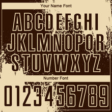 Загрузить изображение в средство просмотра галереи, Custom Brown Cream Abstract Brush Stroke Sports Sublimation Soccer Uniform Jersey