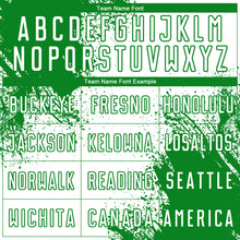 Загрузить изображение в средство просмотра галереи, Custom White Grass Green Abstract Brush Stroke Sports Sublimation Soccer Uniform Jersey