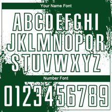 Загрузить изображение в средство просмотра галереи, Custom White Green Abstract Brush Stroke Sports Sublimation Soccer Uniform Jersey