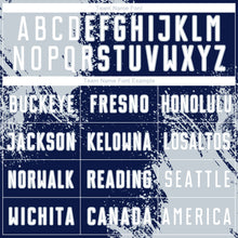 Загрузить изображение в средство просмотра галереи, Custom Navy White-Silver Abstract Brush Stroke Sports Sublimation Soccer Uniform Jersey