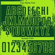 Charger l'image dans la galerie, Custom Green Neon Green Abstract Brush Stroke Sports Sublimation Soccer Uniform Jersey