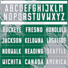 Загрузить изображение в средство просмотра галереи, Custom Kelly Green White-Gray Abstract Brush Stroke Sports Sublimation Soccer Uniform Jersey