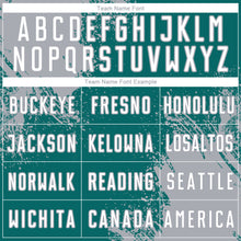 Загрузить изображение в средство просмотра галереи, Custom Teal White-Gray Abstract Brush Stroke Sports Sublimation Soccer Uniform Jersey