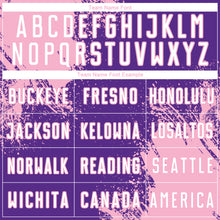 Charger l'image dans la galerie, Custom Purple White-Light Pink Abstract Brush Stroke Sports Sublimation Soccer Uniform Jersey