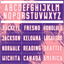 Charger l'image dans la galerie, Custom Purple White-Medium Pink Abstract Brush Stroke Sports Sublimation Soccer Uniform Jersey