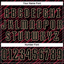 Загрузить изображение в средство просмотра галереи, Custom Black Crimson-Cream Line Sports Sublimation Soccer Uniform Jersey