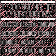 Charger l'image dans la galerie, Custom Black Medium Pink-White Line Sports Sublimation Soccer Uniform Jersey