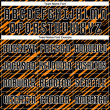 Load image into Gallery viewer, Custom Black Bay Orange-White Line Sports Sublimation Soccer Uniform Jersey