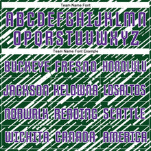 Load image into Gallery viewer, Custom Green Purple-White Line Sports Sublimation Soccer Uniform Jersey