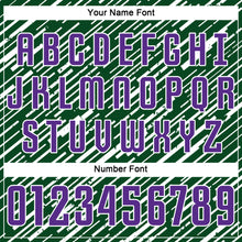 Load image into Gallery viewer, Custom Green Purple-White Line Sports Sublimation Soccer Uniform Jersey