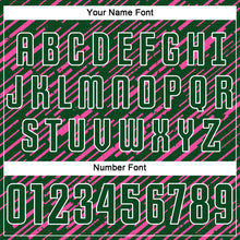 Load image into Gallery viewer, Custom Green Pink-White Line Sports Sublimation Soccer Uniform Jersey