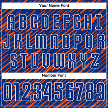 Загрузить изображение в средство просмотра галереи, Custom Royal Orange-White Line Sports Sublimation Soccer Uniform Jersey