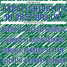 Laden Sie das Bild in den Galerie-Viewer, Custom Kelly Green Royal-White Line Sports Sublimation Soccer Uniform Jersey