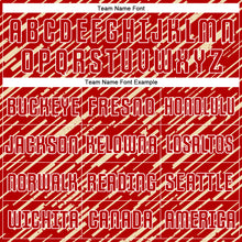 Charger l'image dans la galerie, Custom Red Cream-White Line Sports Sublimation Soccer Uniform Jersey