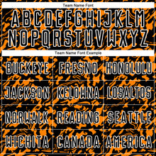 Charger l'image dans la galerie, Custom Black Bay Orange-White Liquid Fluid Pattern Sports Sublimation Soccer Uniform Jersey