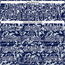 Загрузить изображение в средство просмотра галереи, Custom Navy Silver-White Liquid Fluid Pattern Sports Sublimation Soccer Uniform Jersey