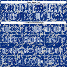 Charger l'image dans la galerie, Custom Royal Gray-White Liquid Fluid Pattern Sports Sublimation Soccer Uniform Jersey