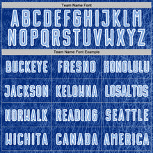 Charger l'image dans la galerie, Custom Royal Light Blue-White Abstract Scribble Curve Line Pattern Sports Sublimation Soccer Uniform Jersey