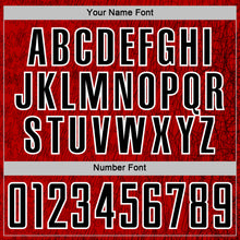 Charger l'image dans la galerie, Custom Red Black-White Abstract Scribble Curve Line Pattern Sports Sublimation Soccer Uniform Jersey