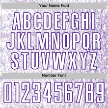 Загрузить изображение в средство просмотра галереи, Custom White Purple Abstract Scribble Curve Line Pattern Sports Sublimation Soccer Uniform Jersey