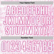 Загрузить изображение в средство просмотра галереи, Custom White Pink Abstract Scribble Curve Line Pattern Sports Sublimation Soccer Uniform Jersey