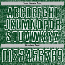 Charger l'image dans la galerie, Custom Green White Abstract Scribble Curve Line Pattern Sports Sublimation Soccer Uniform Jersey