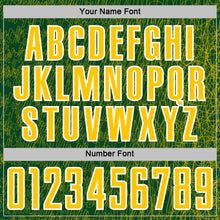 Charger l'image dans la galerie, Custom Green Yellow-White Abstract Scribble Curve Line Pattern Sports Sublimation Soccer Uniform Jersey