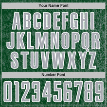 Charger l'image dans la galerie, Custom Green Gray-White Abstract Scribble Curve Line Pattern Sports Sublimation Soccer Uniform Jersey