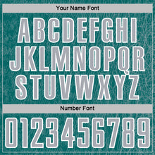 Загрузить изображение в средство просмотра галереи, Custom Teal Gray-White Abstract Scribble Curve Line Pattern Sports Sublimation Soccer Uniform Jersey