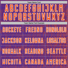 Загрузить изображение в средство просмотра галереи, Custom Purple Orange-White Abstract Scribble Curve Line Pattern Sports Sublimation Soccer Uniform Jersey