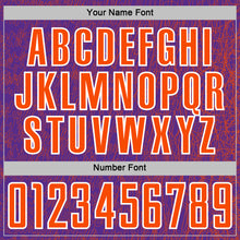 Загрузить изображение в средство просмотра галереи, Custom Purple Orange-White Abstract Scribble Curve Line Pattern Sports Sublimation Soccer Uniform Jersey