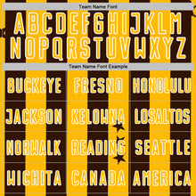 Загрузить изображение в средство просмотра галереи, Custom Brown Gold-White Stars And Stripes Sports Sublimation Soccer Uniform Jersey