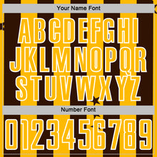 Загрузить изображение в средство просмотра галереи, Custom Brown Gold-White Stars And Stripes Sports Sublimation Soccer Uniform Jersey