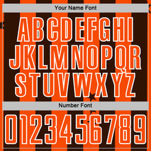 Загрузить изображение в средство просмотра галереи, Custom Brown Orange-White Stars And Stripes Sports Sublimation Soccer Uniform Jersey