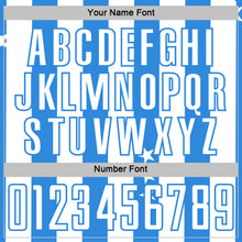 Загрузить изображение в средство просмотра галереи, Custom White Powder Blue Stars And Stripes Sports Sublimation Soccer Uniform Jersey