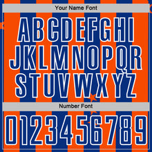 Загрузить изображение в средство просмотра галереи, Custom Orange Royal-White Stars And Stripes Sports Sublimation Soccer Uniform Jersey