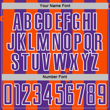 Загрузить изображение в средство просмотра галереи, Custom Orange Purple-White Stars And Stripes Sports Sublimation Soccer Uniform Jersey