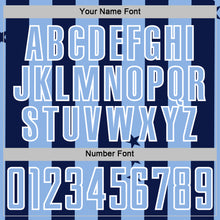 Загрузить изображение в средство просмотра галереи, Custom Navy Light Blue-White Stars And Stripes Sports Sublimation Soccer Uniform Jersey