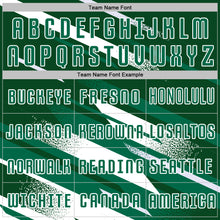 Charger l'image dans la galerie, Custom Green Kelly Green-White Grunge Stripe And Grainy Sports Sublimation Soccer Uniform Jersey