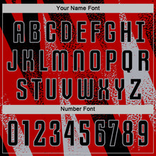 Charger l'image dans la galerie, Custom Red Black-Gray Radial Burst Sports Sublimation Soccer Uniform Jersey