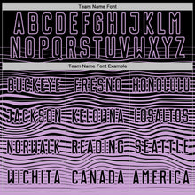 Load image into Gallery viewer, Custom Black Light Purple Gradient Wave Line Sports Sublimation Soccer Uniform Jersey