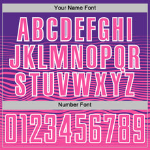 Загрузить изображение в средство просмотра галереи, Custom Purple Pink-White Gradient Wave Line Sports Sublimation Soccer Uniform Jersey