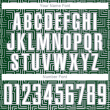 Charger l'image dans la galerie, Custom Green White-Gray Geometric Maze Interlocking Square Sports Sublimation Soccer Uniform Jersey